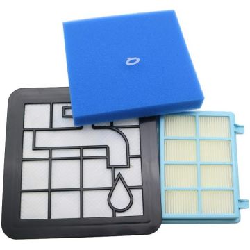 Set filtre pentru aspiratorul Philips PowerPro FC9549, FC9550 FC9551 FC9552  FC9553 FC9555 FC9556 FC9573 FC9576 FC9588 FC9330, FC9331,FC9332, FC9333 F