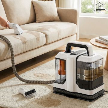 Aspirator 2 in 1 Elindor® pentru Aspirare Covoare, Robot pentru Reducerea Alergenilor, pentru Antiacarieni, Masina, Saltea si Tapiterie, Ideal pentru Casa, Interior, 11kPa, 450W, Golire Rapida, Gri - Default Title