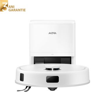 Aspirator robot cu mop MOVA E20S Pro Plus Robot Vacuum Cleaner, 13000Pa, 3200mAh, 3DAdapt™ Obstacle Avoidance, statie colectare