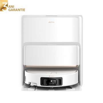 Aspirator robot cu mop Mova Z60 Ultra Roller Complete, 28.000 Pa, 6.400mAh, 210 min, HydroForce, statie inteligenta, White