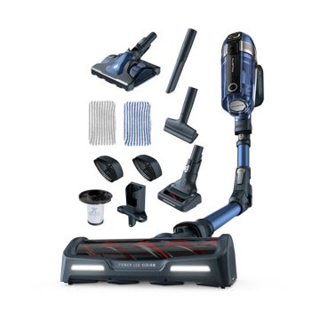 Aspirator vertical fara fir Rowenta X-Force Flex 11.60 RH9890WO cu mop  300W  25.2V  autonomie 45 min  filtrare 99.9%  recipient praf 0.9 L  tub flexi