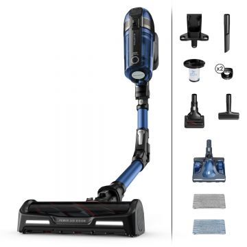 Aspirator vertical Rowenta X-Force Flex 12.60 Aqua RH98C0WO  320 W  0.9 l  Autonomie 45 minute  mop Aqua  Albastru/Negru
