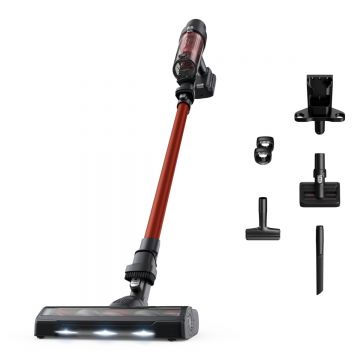 Aspirator vertical Rowenta X-Pert 7.60 RH6A73WO  140 W  autonomie pana la 45 minute  perie cu iluminare LED  statie de incarcare cu suport accesorii