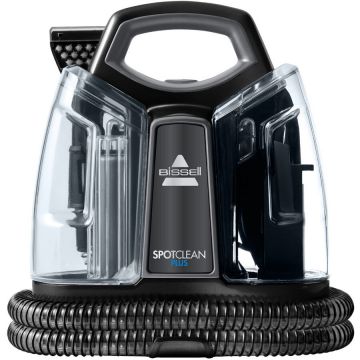 Bissell Aspirator cilindric Bissell SpotClean Plus, Umed-Uscat, 330 W, Fara sac, recipient 1.1L, Negru