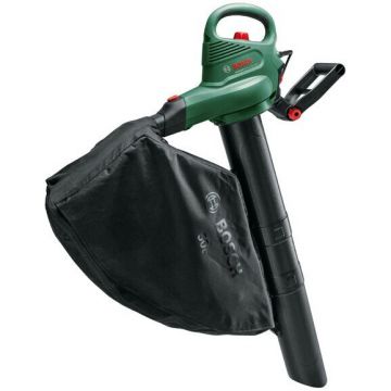 BOSCH Suflanta si aspirator cu tocator pentru frunze Bosch Universal GardenTidy 3000, putere 3000 W, viteza variabila, 165-285 km/h viteza aer, 160 l/s debit, sac colector 50 l, raport maruntire 12:1
