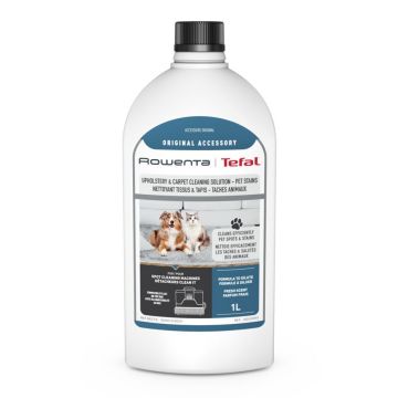 Detergent pentru aspirator cu spalare Rowenta XD5320F0 pentru textile  covoare si pete animale de companie  1 litru  compatibil cu aspiratorul pentru