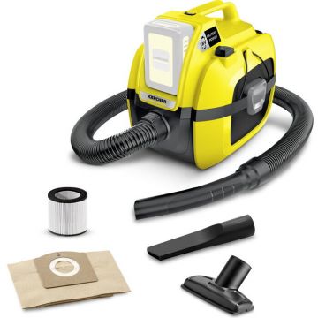 Karcher Aspirator universal fara fir Karcher WD 1, multifunctional 230W, recipient de praf de 7 litri, Galben