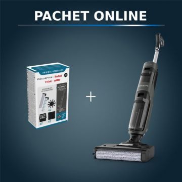 Pachet PROMO Aspirator cu spalare Rowenta X-Clean 4 GZ5037WO & Kit accesorii role si filtre Rowenta ZR335A00