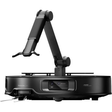 ROBOROCK Robot de aspirare Roborock Saros Z70, 22.000 Pa, brat robotic inteligent OmniGrip, aspirator, mop si sistem avansat de gestionare a obstacolelor, navigatie autonoma StarSight 2.0, mapare 3D, Lidar, profil ultrasubtire 7.98 cm, negru