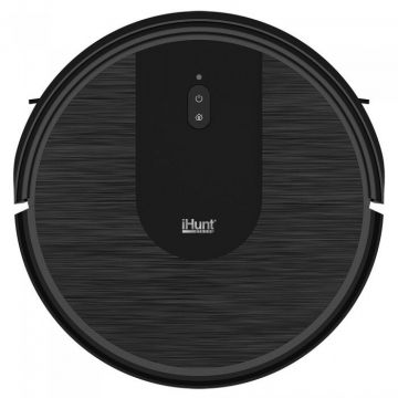 Robot de Aspirare BRO Robo Clean V3 Functie Spalare cu Mop Capacitate Colectare 0.3L Control prin Aplicatie Negru