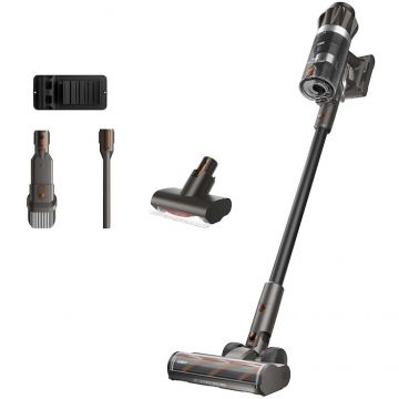 Samus Aspirator vertical fara fir Samus Cyclone Ultra Pro, 2 in 1, motor fara perii 600 W, putere de aspirare 185W, recipient 0.65 litri, autonomie acumulator 83 minute