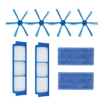 Set accesorii PAA-home®, compatibil cu aspiratoarele Philips FC8792 FC8794 FC8796, 2 filtre, 4 perii laterale si 2 lavete