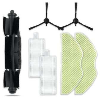 Set accesorii PAA-home®, compatibil cu aspiratoarele Rowenta X-Plorer S75 Animal & Allergy RR8567WH si X-Plorer S75 S+ RR8587WH 2 filtre, 2 perii late