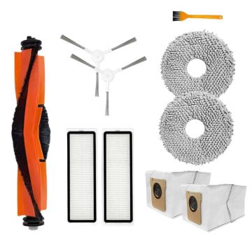 Set accesorii PAA-home®, compatibil cu aspiratoarele Xiaomi Mijia Omni 2 C102CN/ B101CN/ B116/ X10+/ X20+/ Dreame S10 Pro, 2 filtre, 2 perii laterale