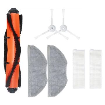 Set accesorii PAA-home compatibil cu aspiratorul Rowenta, Tefal X-Plorer Serie 95, RR7975WH RR7987WH, 1 perie centrala cu capeti detasabili, 2 filtre,