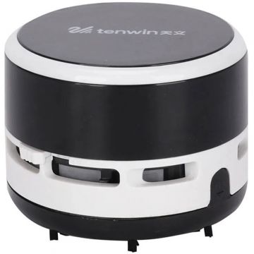 Tenwin Mini aspirator, robot de birou fara fir Tenwin 8050-1 Baterie, Negru