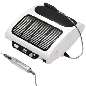 Aparat Manichiura 3 In 1,Aspirator, Freza, Lampa Led Iluminat, Luxorise