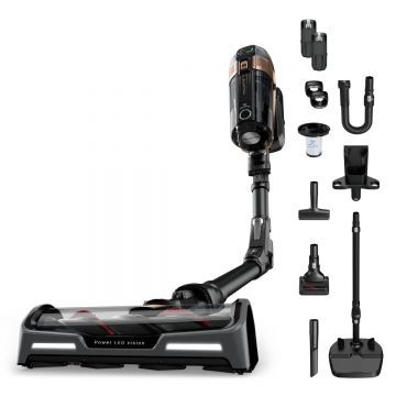 Aspirator vertical fara fir X-Force Flex 15.60 Animal RH99F3WO  550W  Tehnologie flex  display control  accesorii animal care  stație încărcare  au