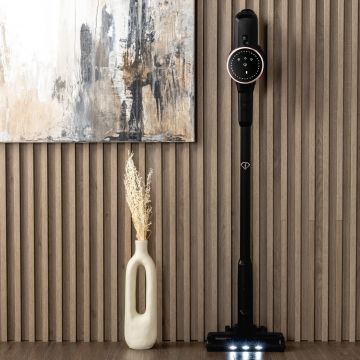 Aspirator vertical Fashion TV, Matte Black-Rose Gold, 250 W, 3 viteze, negru