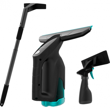 CECOTEC Aspirator de curatat geamuri CECOTEC Conga Popstar Glass Titanium, 3in1, 100 ml, 40 min autonomie