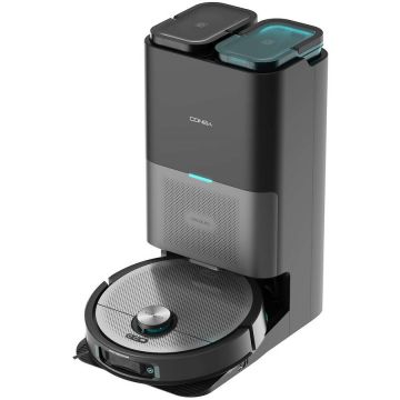 CECOTEC Robot de curatare Cecotec Conga 20090 ProAI InfinitySoap Cut&Spa, 8000 Pa, capacitate rezervor 3.5 l, aplicatie mobila, Negru-Argintiu