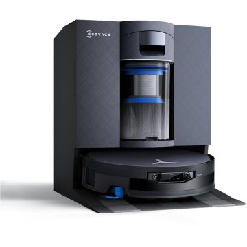Ecovacs Aspirator Robot Ecovacs Deebot X12 Omnicyclone 22000Pa TruEdge 3.0 FocusJet OZMO Roller 3.0 Negru