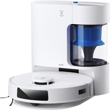 Ecovacs Robot de aspirare Ecovacs DKX56, Functie mop, Capacitate praf 0.4 L, Acumulator 5200 mAh, Autonomie 300 min, Navigatie TrueMapping 2.0