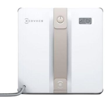 Ecovacs Robot De Curatare A Geamurilor Ecovacs Winbot Mini, Design Compact, Duze Duble Cu Atomizare Cu Ultrasunete, 90 W, Sistem De Protectie Pe 9 Niveluri, Planificare Inteligenta A Traseului, 4 Moduri De Curatare, Sistem Antiderapant, Alb