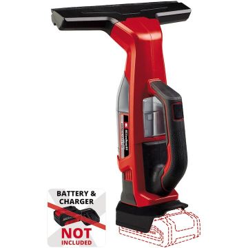 Einhell Aparat de curatat geamuri pe acumulator Einhell BRILLIANTO Power X-Change, 18 V, duza de aspirare 28 cm, rezervor apa murdara 100 ml, include sticla de pulverizare + laveta din microfibra, fara acumulator si incarcator in setul de livrare