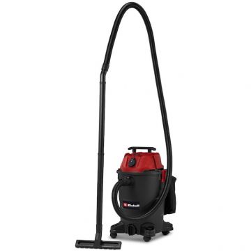 Einhell Aspirator umed/uscat Einhell TC-VC 3055 A 2347430, 850 W, putere de aspirare 190 mbar, priza automata, recipient de colectare de 30 l, maner de transport, include duze, filtre si sac de colectare a murdariei