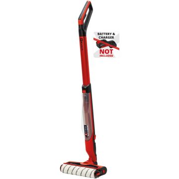Einhell Masina electrica (mop) pe acumulator pentru curatat podele dure Einhell CLEANEXXO Power X-Change 18 V, perie 290 mm, mod BOOST, functie de autocuratare, fara acumulator si incarcator in setul de livrare, Rosu-Negru