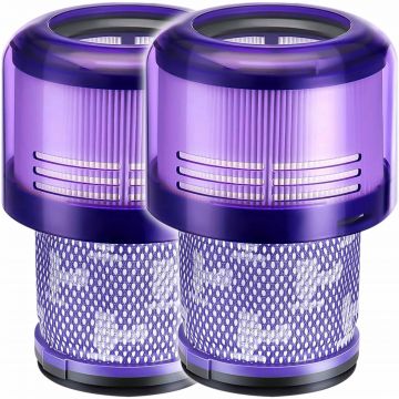 Filtru de aspirator NewEvo  pentru Dyson, 2 bucati, compatibil cu aspiratorul Dyson V11 V15 SV14, Lavabil, Violet