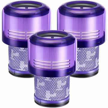 Filtru de aspirator NewEvo  pentru Dyson, 3 bucati, compatibil cu aspiratorul Dyson V11 V15 SV14, Lavabil, Violet - NewEvo
