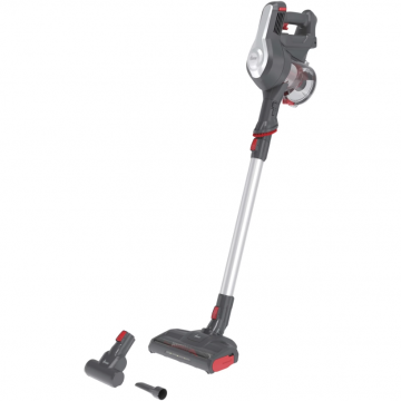 Hoover Aspirator vertical Hoover HF122GPT 011, fara fir, autonomie 40 min, rezervor 0.9 L, Gri
