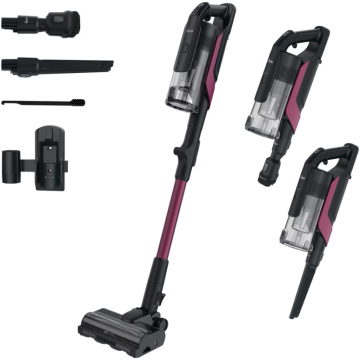 Hoover Aspirator vertical Hoover HF610HX 011, fara fir, autonomie 40 min, rezervor 0.7 L, 650 W, Negru