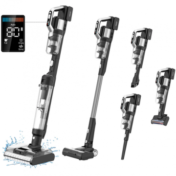 JIMMY Aspirator vertical Jimmy PW11 Pro Max 5-in-1, 460 W, Autonomie 80 minute, Aspirare umeda/uscata (Negru)