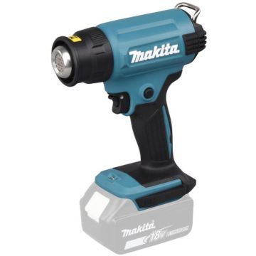 Makita Suflanta cu aer cald pe acumulator Makita DHG180ZK, 18 V, 550°C temperatura maxima, 200 l/min debit aer, fara acumulator si incarcator