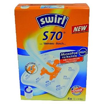 MELITTA Kit accesorii aspirator MELITTA Swirl S 70 AirSpace 1F+4B, 4 saci, 1 filtru, MicroPor Plus