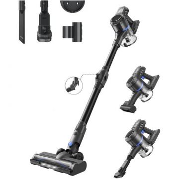 MOVA Aspirator vertical Mova J30, 450 W, Autonomie 60 minute, Afisaj LED, Recipient 0.5 l (Gri)