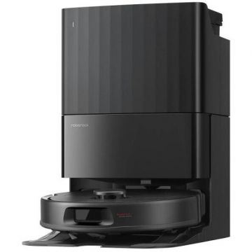 ROBOROCK Aspirator robot Roborock QR 598 QVRS52-00, 60 W, Autonomie 180 minute, 8000 Pa, Capacitate statie praf 2.7L, Rezervor apa 4L, LDS, 5200 mAh, Negru