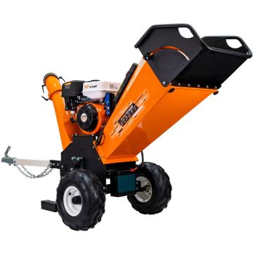 Ruris Tocator crengi si resturi vegetale pe benzina Ruris ST1000, putere 15 CP, 420 CC, motor 4 timpi, diametru maxim tocare 120 mm, rezervor combustibil 6.5 L, roti transport, cupla tractare