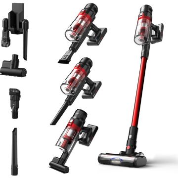 Samus Aspirator vertical fara fir 2 in 1 Samus Hurricane 2, 600 W, Negru-Rosu