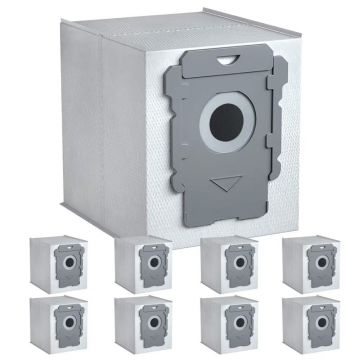 Set 10 Saci de Aspirator NewEvo Compatibili cu iRobot E, I, J si i3+, i4+, i5+, i6+, i7+, i8+, j7+, s9+, Calitate Premium, Material Durabil, Alb Gri