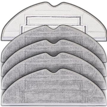 Set 4 x Lavete full mop NewEvo, compatibile cu Xiaomi RoboRock S8, S8 Plus, Gri