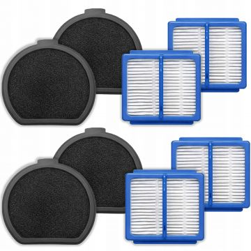 Set 8 Filtre NewEvo  Pentru Aspirator Electrolux Pure Q9 PQ91 PQ92, AEG QX9-1, Compatibile, Filtrare Eficienta, 4 Filtre Praf, 4 Filtre Motor