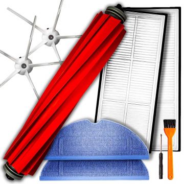 Set 9 Accesorii NewEvo compatibile cu Xiaomi RoboRock S7, S7 PLUS, S7 MAX, S7 MAXV, S70, S75, T7, T7 Plus, T7S 1 perie tambur, 2 perii laterale cu