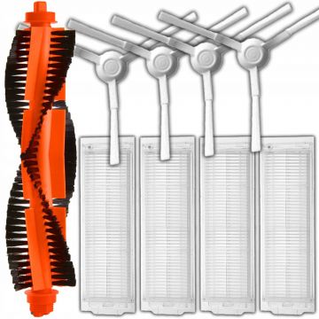 Set 9 accesorii NewEvo compatibile cu Xiaomi Viomi V2, V3, V2 Pro, V3 Pro, Viomi V-RVCLM21B, Xiaomi Mijia STYJ02YM, Xiaomi Mi Robot Vacuum Mop Pro,