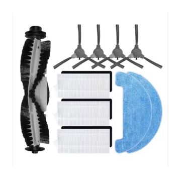 Set accesorii PAA-home® compatibile cu aspiratorul robot ROBIT R3000, 1 perie centrala, 2 lavete, 2 perii laterale, 2 filtre si 2 saci colectori praf