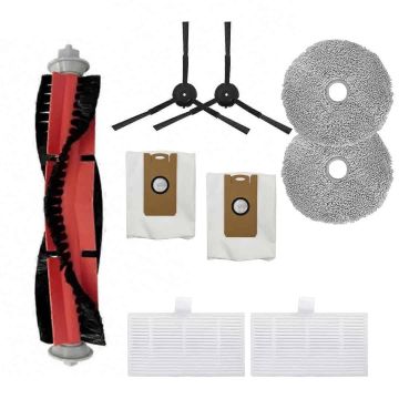 Set accesorii PAA-home, compatibile cu aspiratorul Ultenic MC1, continut: 2 lavete, 2 filtre, 2 perii laterale negre, 1 perie central si  2  saci praf