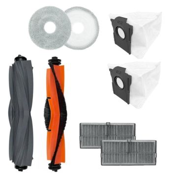 Set accesorii PAA-home® compatibile Dreame L40 Ultra, Dreame RLX53SE, 2 perii centrale, 2 lavete 2 saci colectori praf, 2 filtre